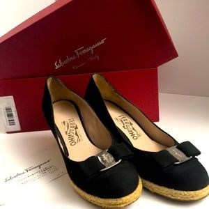 Salvatore Ferragamo wedge shoes 7 1/2
